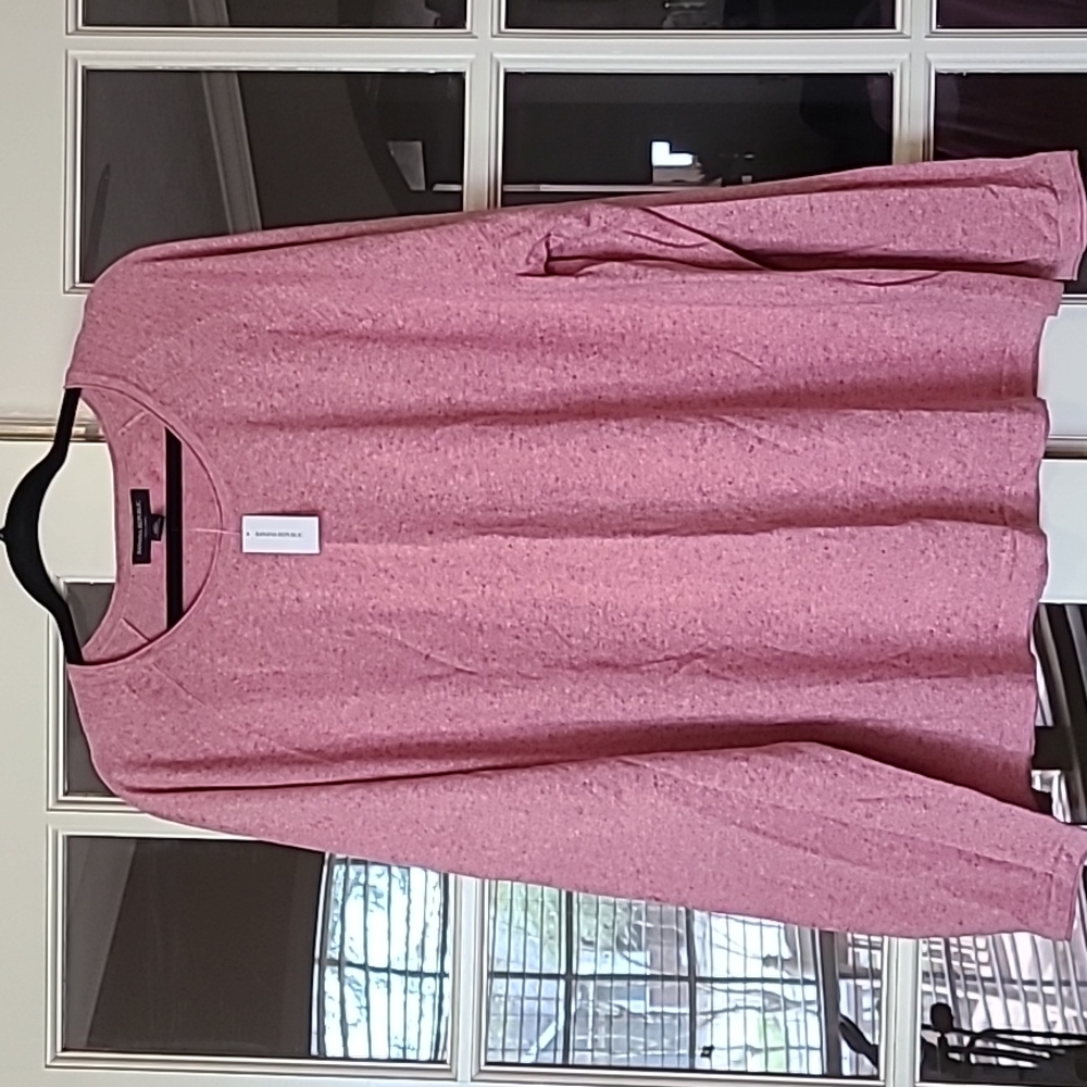 Banana Republic Silk Linen Lightweight Sweater Red